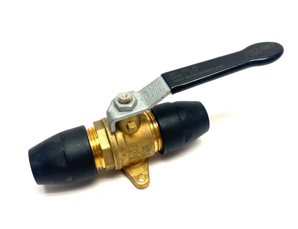 Airtec 2811 1051 80 Ball Valve 3/4" 20mm Air  Pipe to 3/4" 20mm Air Pipe