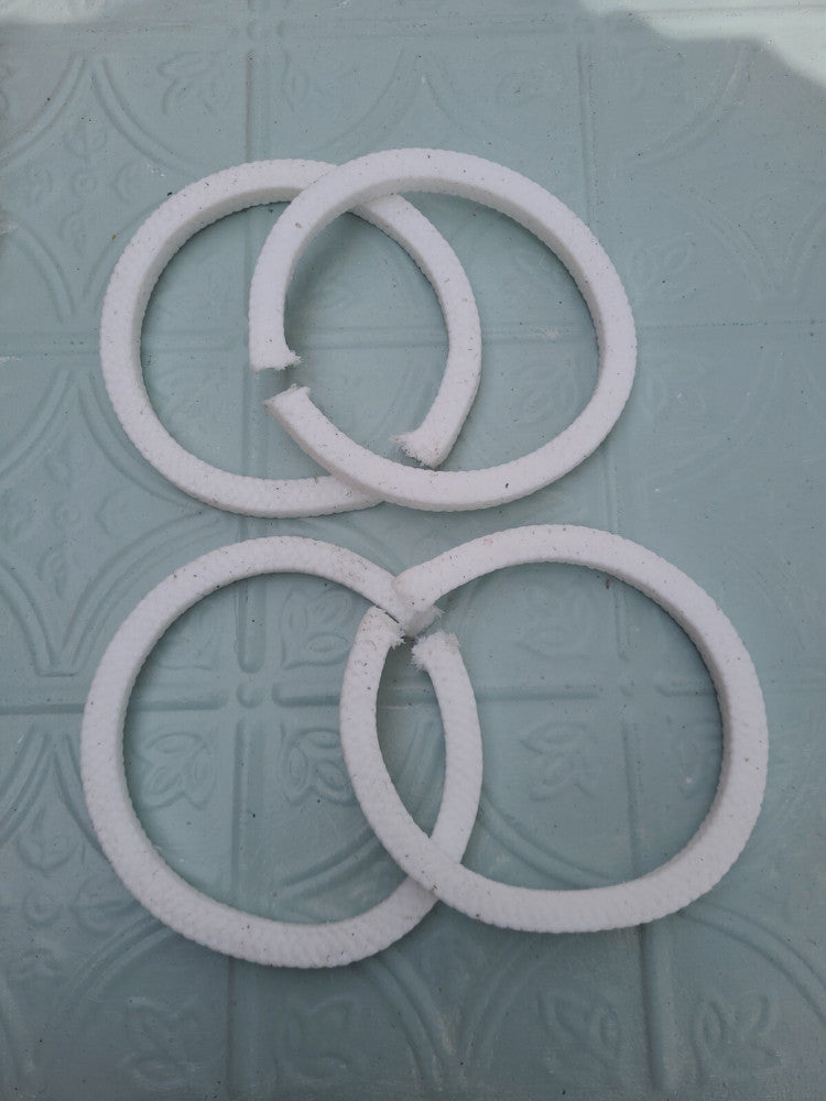 Lot Of 4 PTFE Compression Packing Seals 4-7/8" ID 5-7/8" OD 1/2" Square