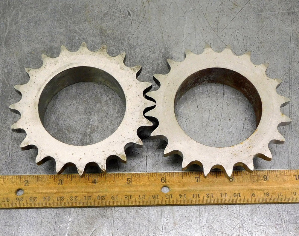 Martin 50B20 Roller Chain Sprocket #50 20 Teeth 2-3/8" Bore Lot of Two (2)