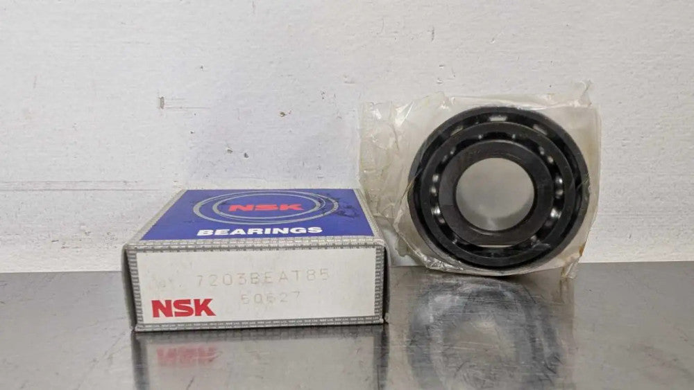NSK 7203BEAT85 Angular Contact Bearing 50627 17mm ID 40mm OD 12mm Wide 40°