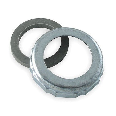Zoro Select 1Pnw6 1-1/4" To 1-1/2" Dia, Zinc, Zinc, Slip-Nut And Washer