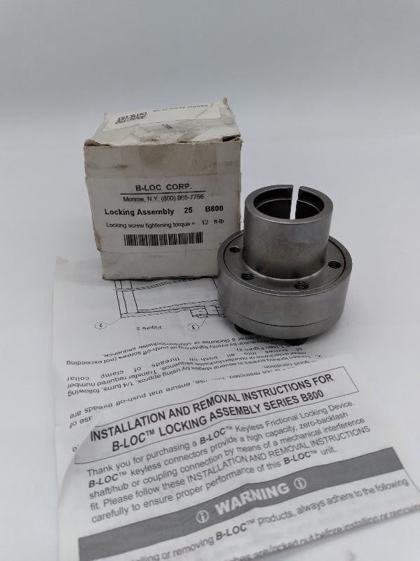 NEW B-LOC 25 B8000 Locking Assembly Series B800 25mm Bore 