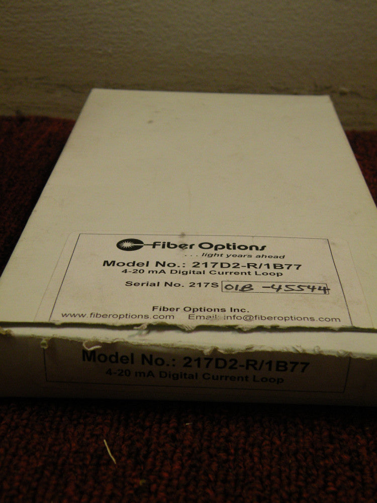 Fiber Options 217D2-R/1B77 4-20 mA Digital Current Loop Rack Mount