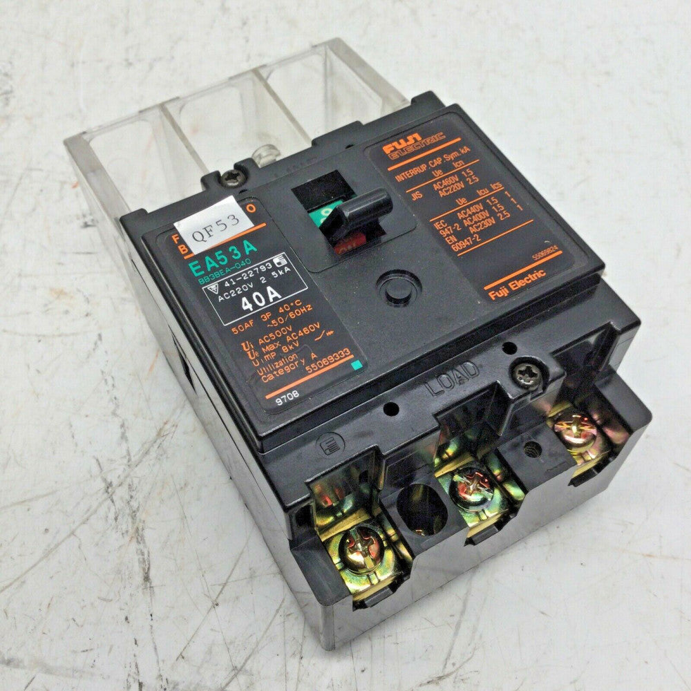 FUJI ELECTRIC EA53A AUTO BREAKER 40 AMP 3 Pole