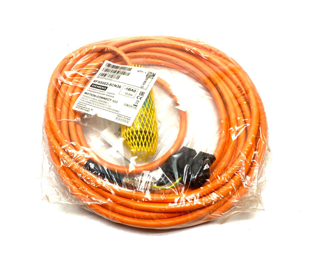 Siemens 6FX5002-5CN36-1BA0 MOTION-CONNECT 500 Power Cable Assembly 10m