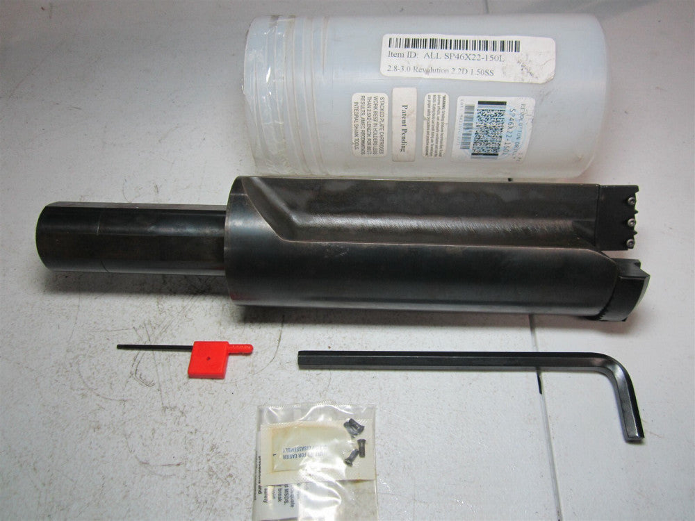 Allied (SP46X22-150L) 6-3/4 Drill Depth 2.2xD 71.1mm Diam Indexable Insert Drill