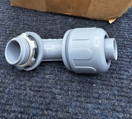 ( QTY 10 ) KWIKFLEX 065307: 1/2" Liquidtight Non-Metallic Gray Elbow