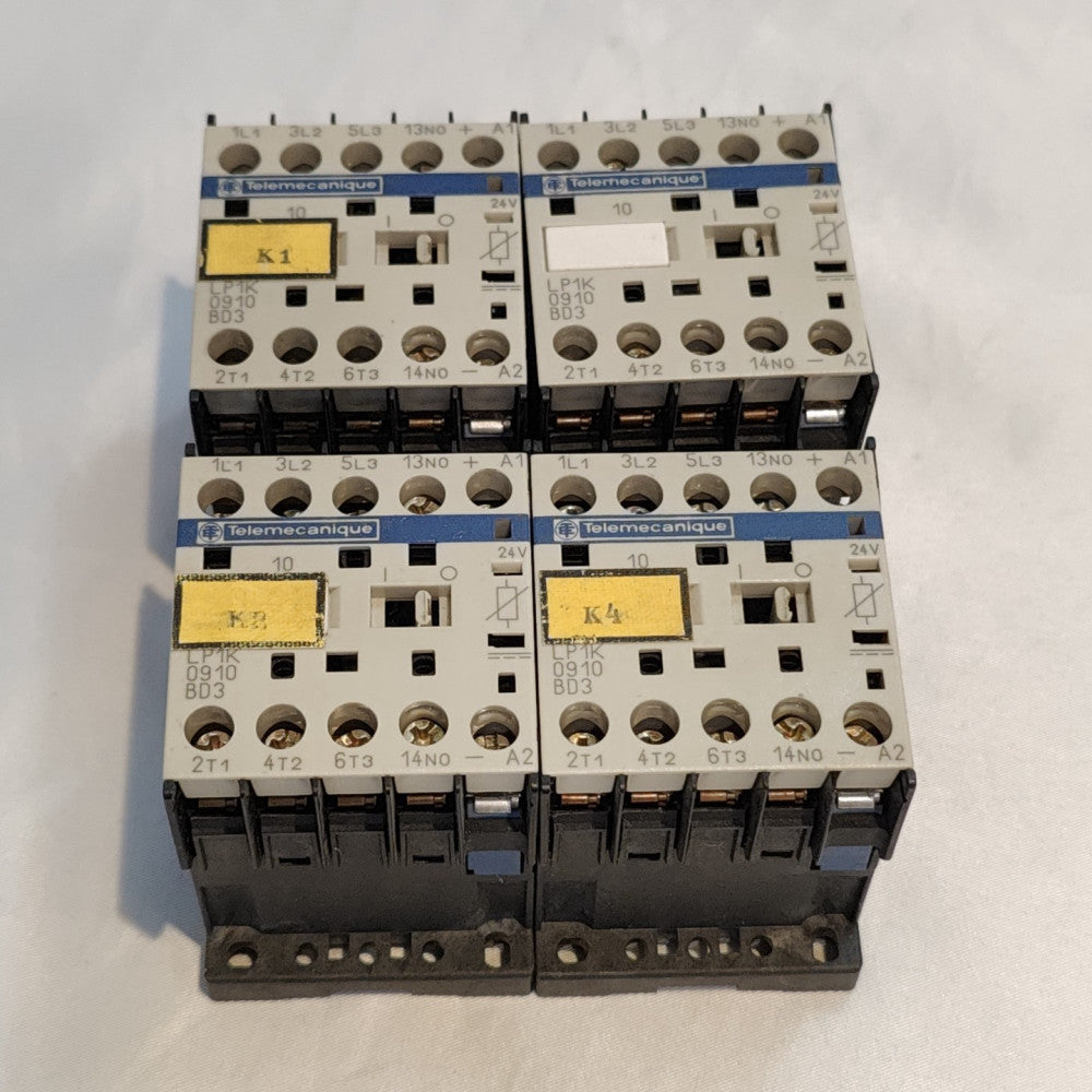 Lot of 4Telemecanique LP1K 0910 BD3 Contactor 24V Used