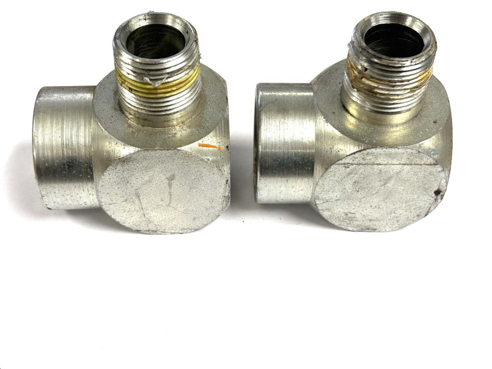 LENZ 90° ELBOW PIPE FITTING  MALE 7/8"-14 FEMALE 1"-11 LOT OF 2