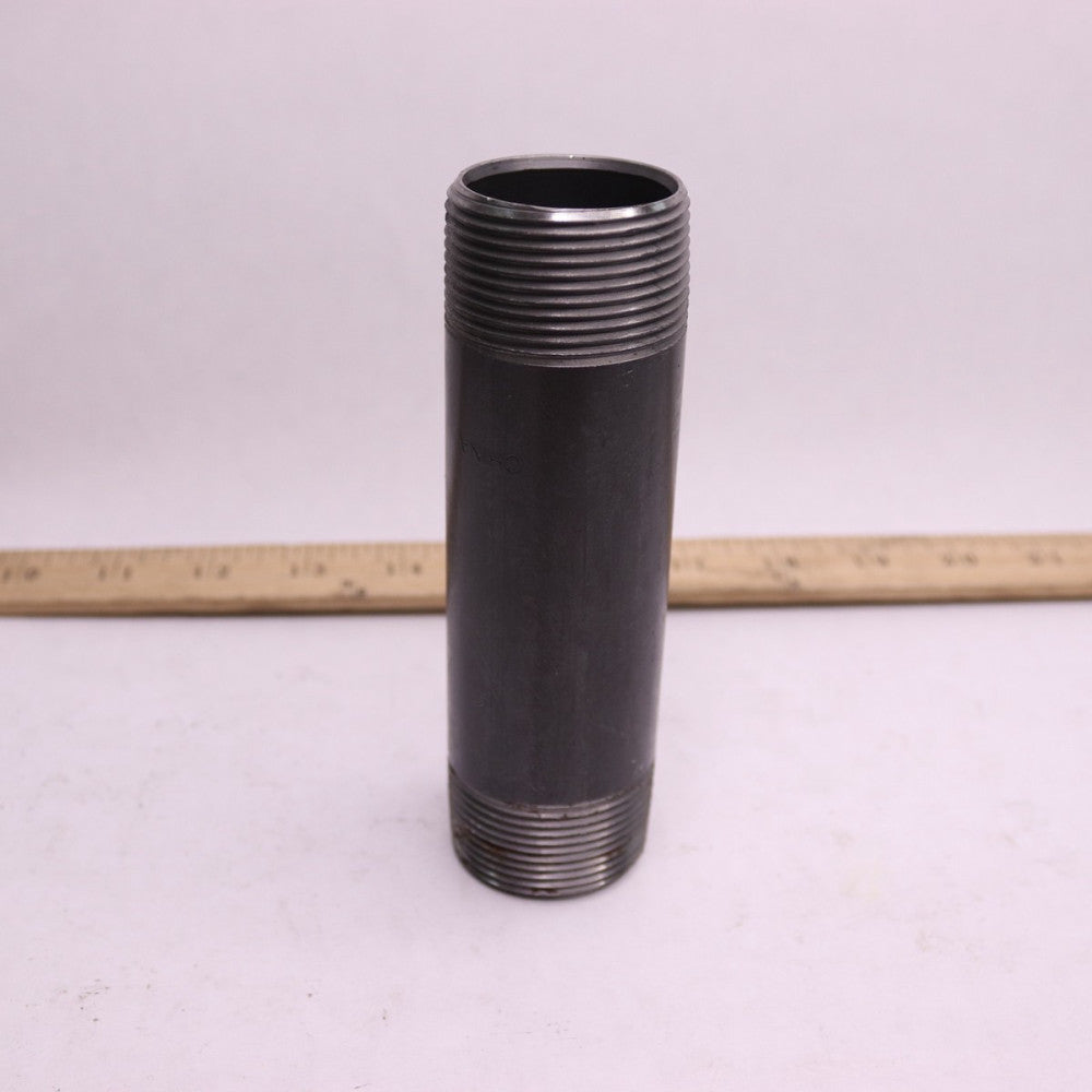 Wolverine Brass Nipple Pipe Malleable Iron Black 1-1/4" x 5-1/2" 89042W