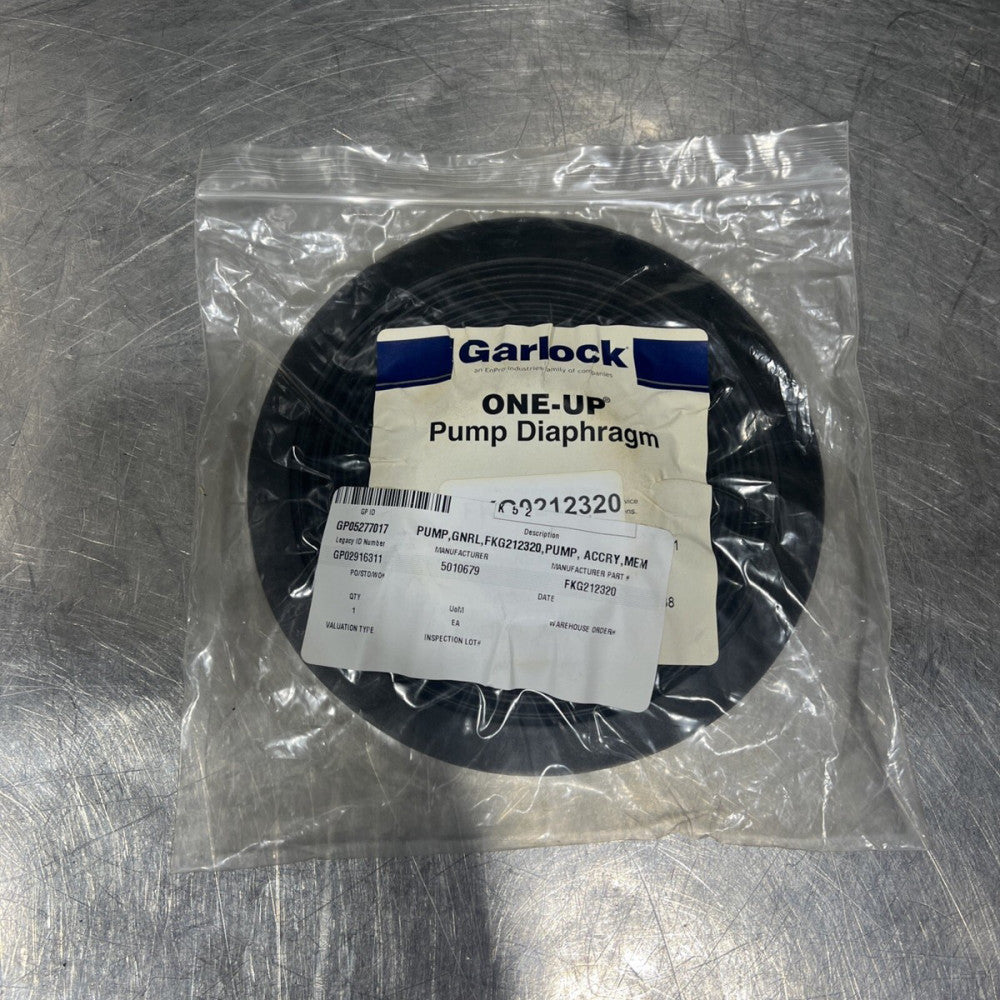 Garlock One-Up Pump Diaphragm FKG0212320 1" Neoprene PA0271 Nos Surplus