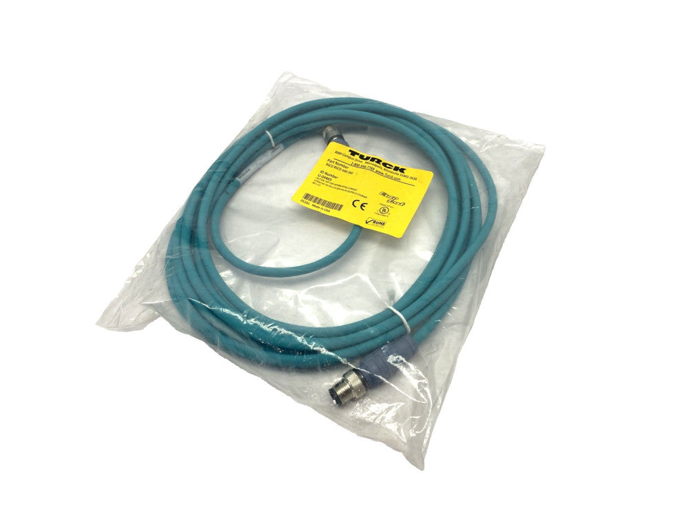Turck RSCD RSCD 440-5M Industrial Ethernet Cable M12 Male 4-Pin 5m U-04465