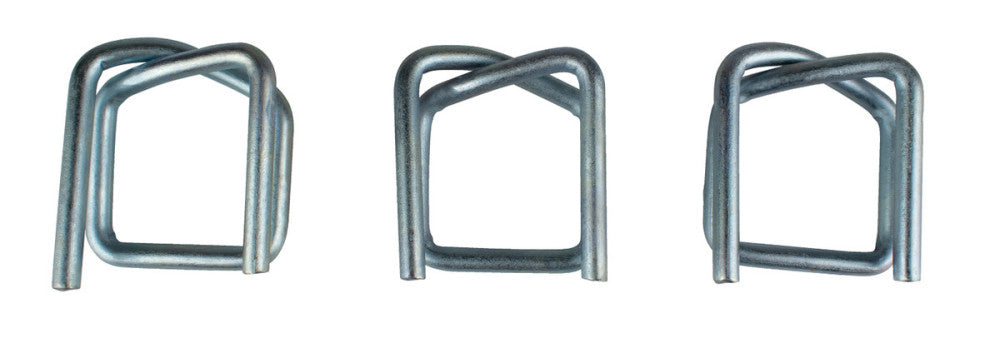 Encore Packaging Poly Cord Buckles 1" HD Galvanized Wire Buckle, 500PK