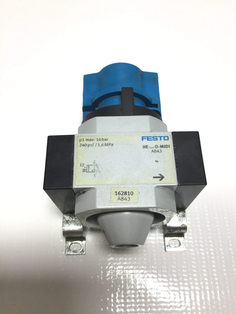 Festo HE-...-D-MIDI - A843 Pneumatic Manual On/Off Valve 16bar 240PSI 1.6MPa