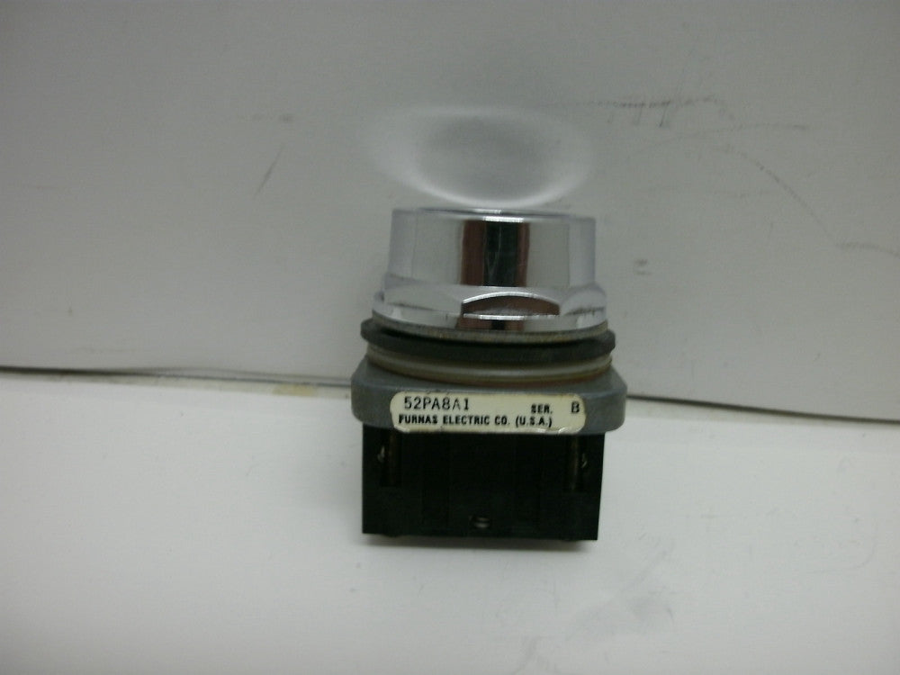 FURNAS 52PA8A1J SER B OIL TIGHT PUSHBUTTON MOMENTARY BLACK 1 N.O. 2 POS SWITCH