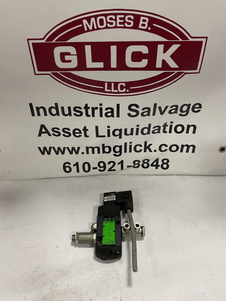 ASCO G551A005MS 1/4” 3-Way Solenoid Valve 230V 145psi