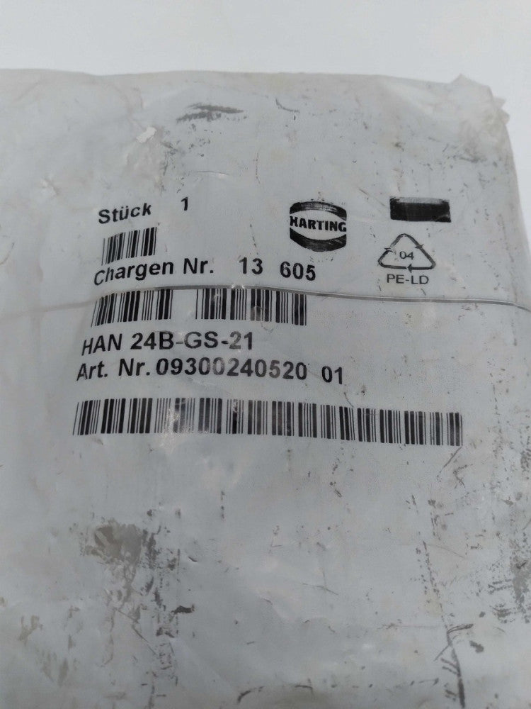 NEW HARTING HAN-24B-GS-21 Heavy Duty Power Connector 