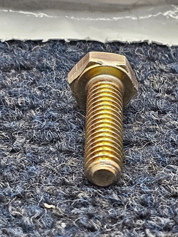 (100 PIECES) Imperial 16104 Hex Cap Screw 1/4-20 x 1 Grade 8 USS Zinc Yellow