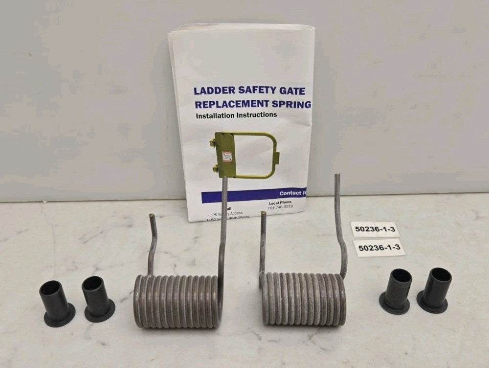 2 Pk PS Industries Ladder Safety Gate Torsion Spring Replacement Kit 511687 New