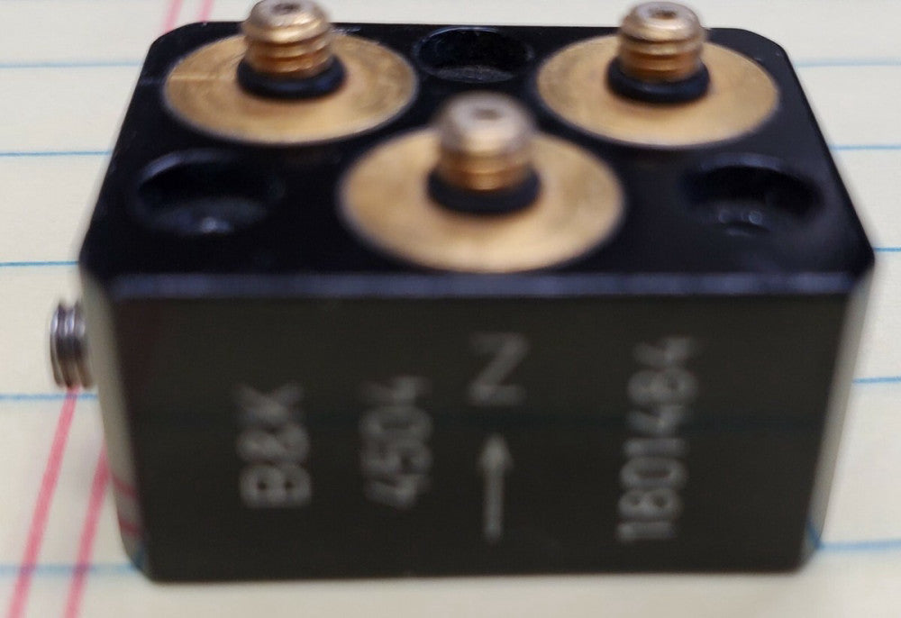 BRUEL KJAER 4504 TRIAXIAL PIEZOELECTRIC CCLD ACCELEROMETER CALIBRATED [OF23]