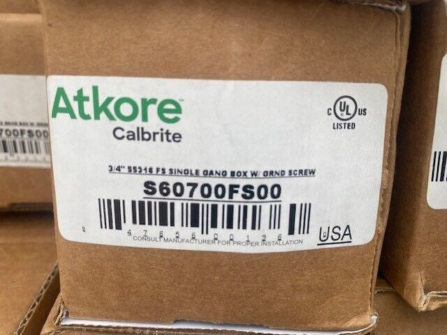 Calbrite S60700FS00 Weatherproof Box, 5.28" L, 2.83" W, 1.80" D (NEW)