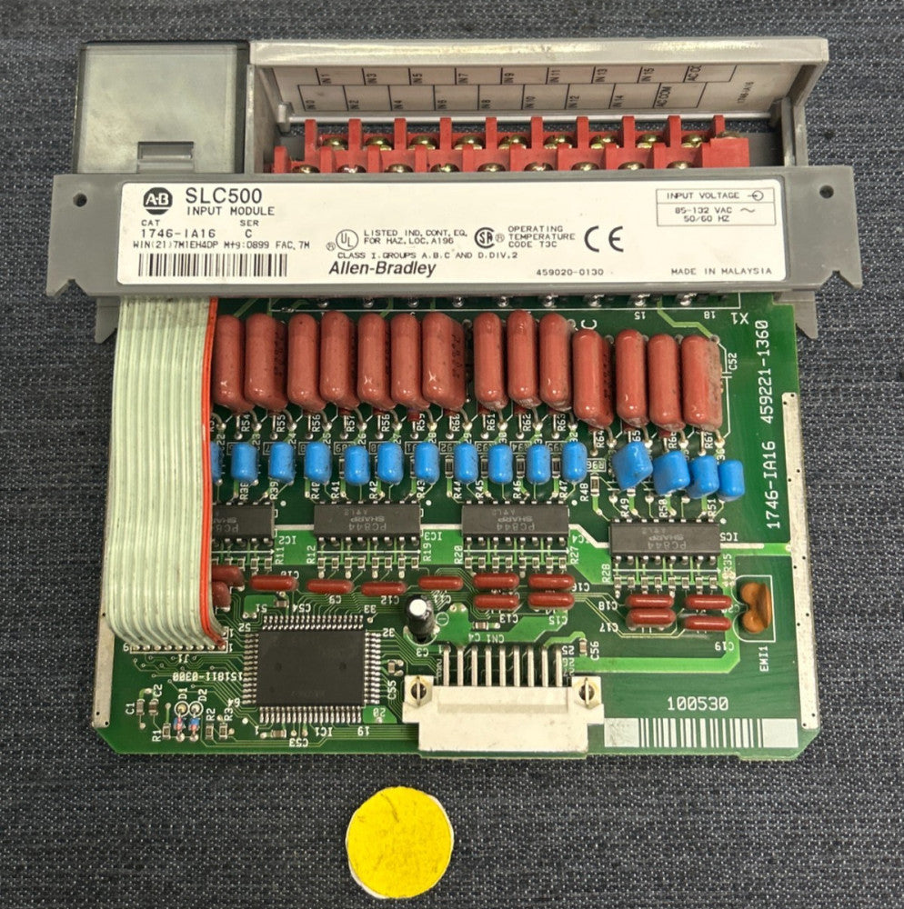 ALLEN-BRADLEY SLC500 INPUT MODULE CAT NO 1746-IA16 SERIES C