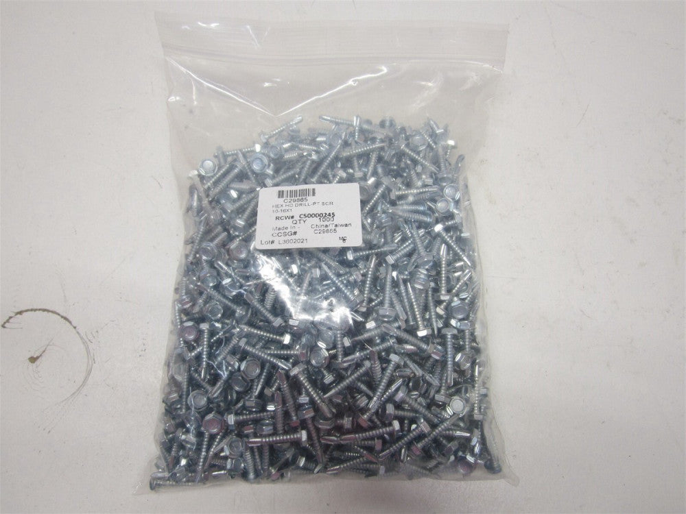 (U31810.019.0100) #10 Hex Washer Self Drilling Tapping Screw - Pack of 1000