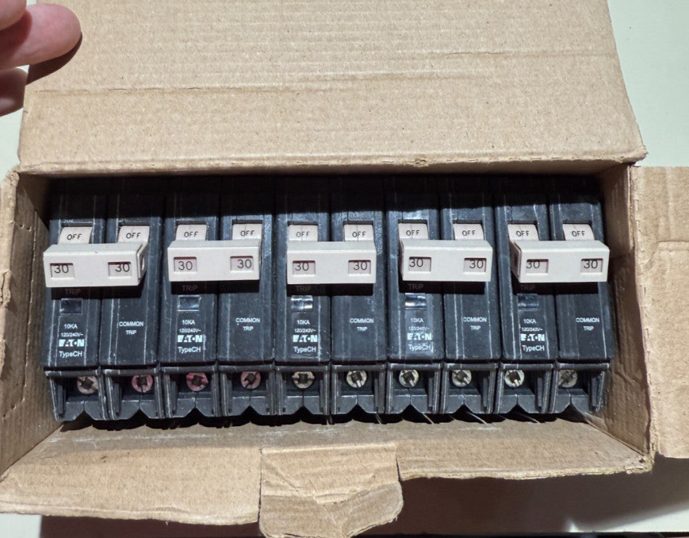 (Box of 5) Eaton Type CH CHF230 30 Amp Double Pole 2-Pole Circuit Breaker
