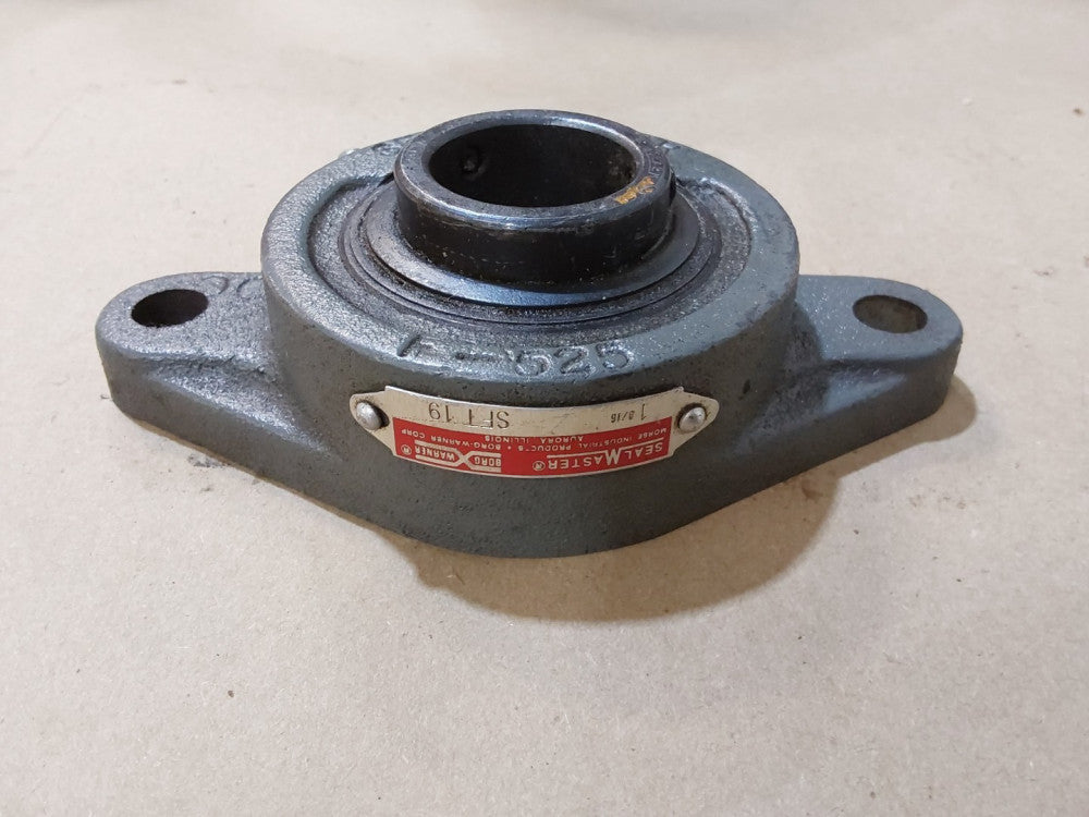 SEALMASTER 2-BOLT FLANGE BLOCK BEARING 1 3/16" SFT-19 