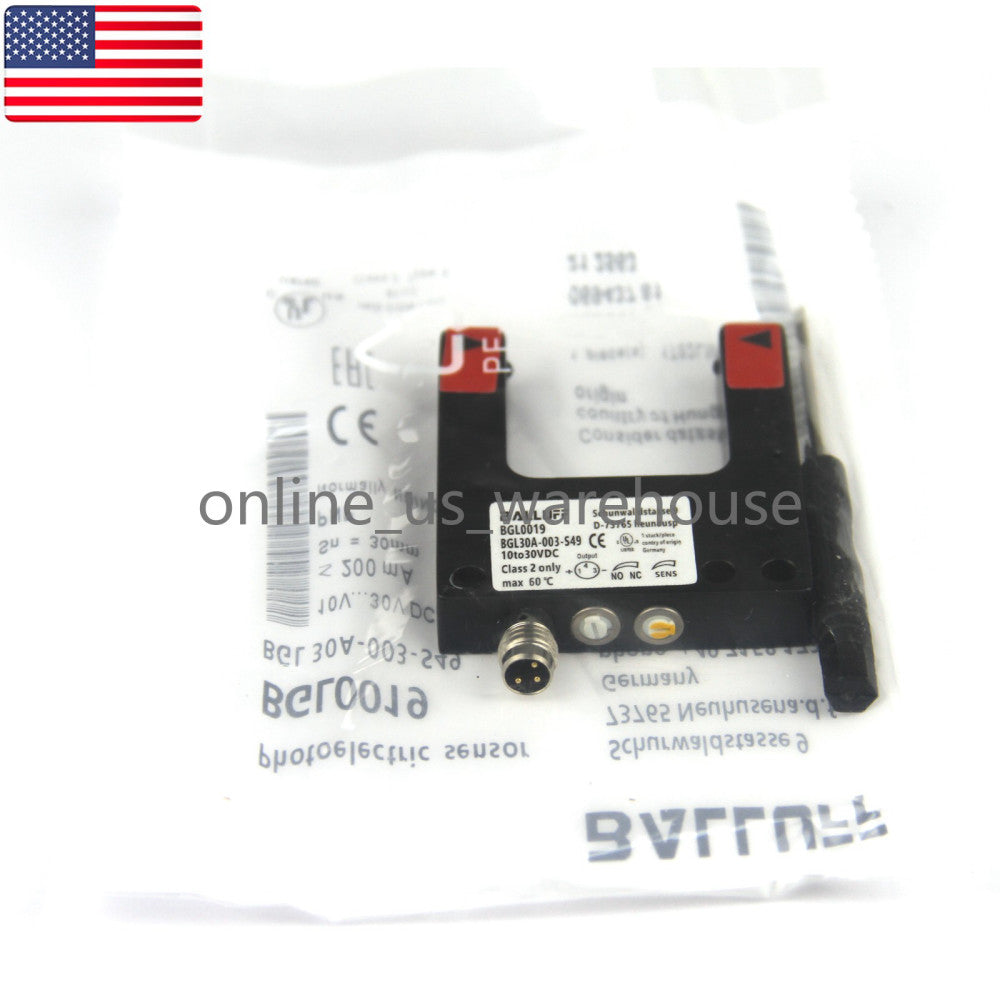 NEW BALLUFF BGL 30A-003-S49 BGL0019 Photoelectric Sensor - US Stock