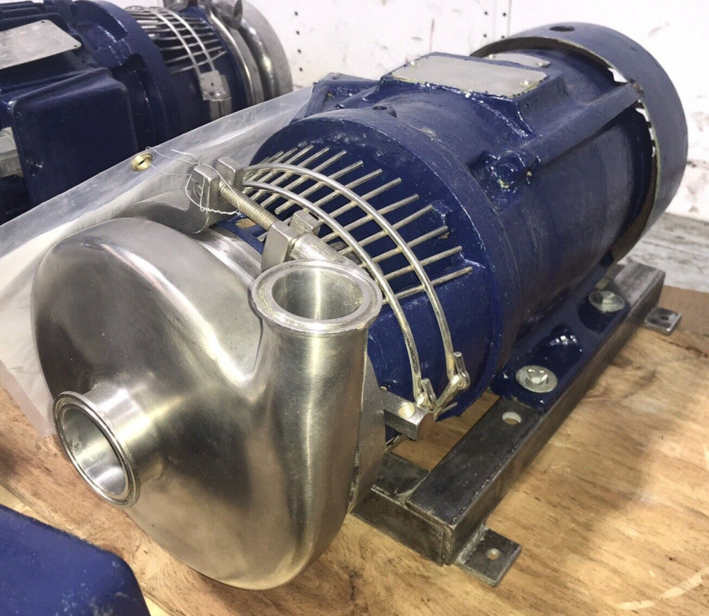 TRI-CLOVER TRI-FLO C216ME18T-S STAINLESS STEEL CENTRIFUGAL PUMP, 3HP