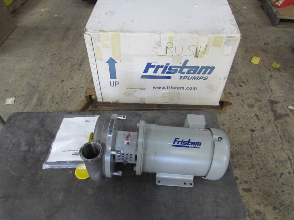 NEW! Fristam FT401-165, 2-1/2" x 3", SS TRI-CLOVER Pump/Baldor 5 HP, MAKE OFFER!