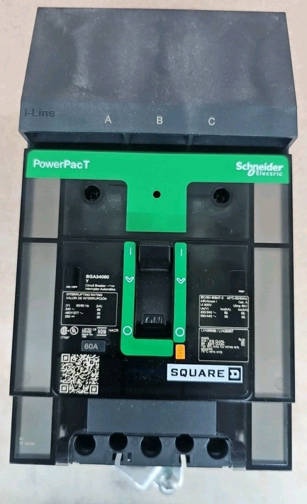 Square D NEW BGA34060Y 60 Amp 480/277V 3 Pole Circuit Breaker