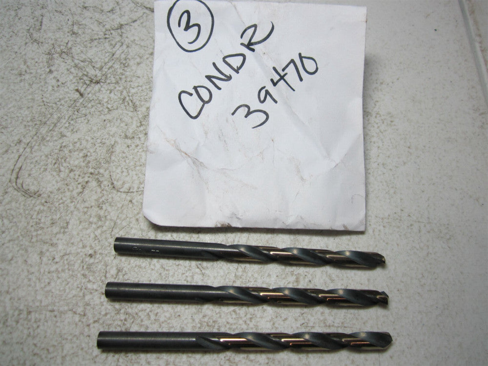 Hertel (39470) 4" OAL Letter B 135° RH High Speed Steel Jobber Drill - Pack of 3