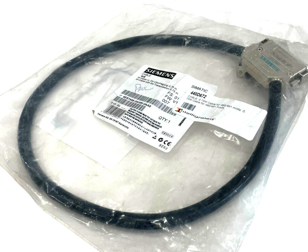 NEW SIEMENS 6ES7468-3AH50-0AA0 CABLE 0.75M 6ES74683AH500AA0