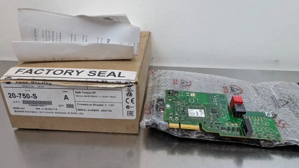 Allen-Bradley 20-750-S Safe Torque Off Option Module Ser A FRM 1.001