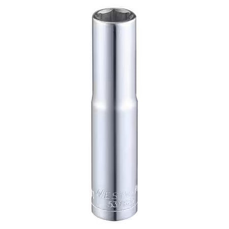 Westward 53Yr35 Westward 1/4 In Drive, 7Mm Hex Metric, Socket, 6 Points,