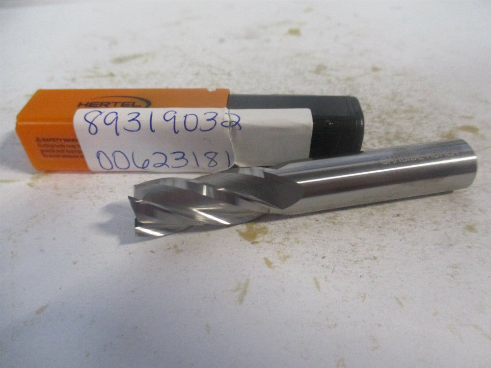 (750179) 7/16" x 1" x 7/16" x 2-3/4" OAL Solid Carbide 4 Flute Square End Mill 