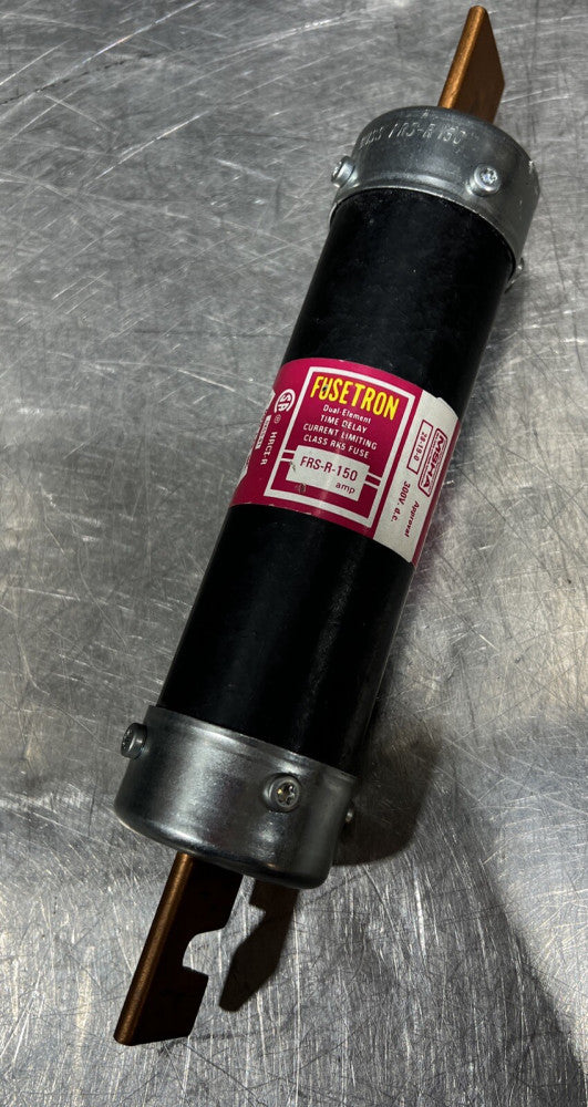 Bussmann FRS-R-150 Fusetron Time Delay Fuse, Class RK5, 600VAC 300VDC 150Amp Nos
