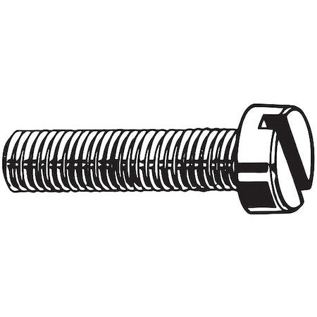 Zoro Select M24520.050.0020 M5-0.80 X 20 Mm Slotted Cheese Machine Screw, Zinc