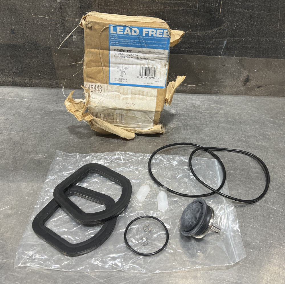 WATTS 0899245 RK 957/957RPDA RT 6" EPDM Check Total Rubber Parts Kit Nos Surplus