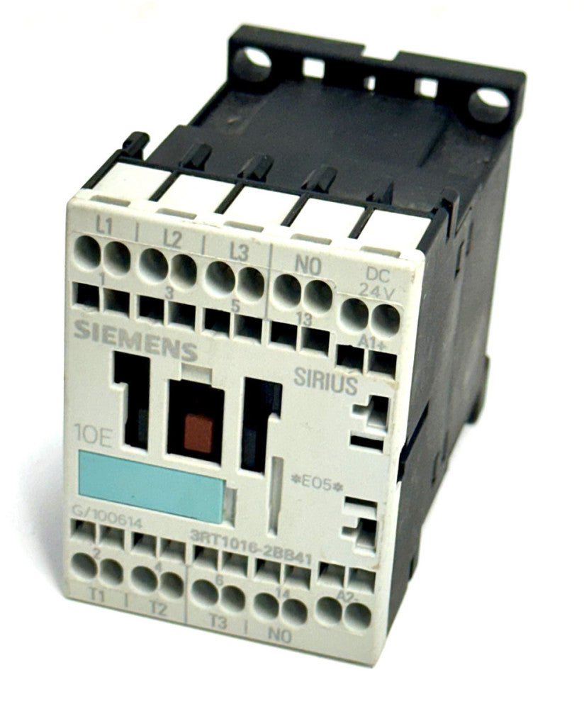 SIEMENS CONTACTOR 3RT1016-2BB41  AC-3 4 KW/400 1 NO DC 24V 3-POLE SIZE S00