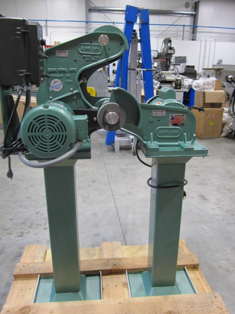BURR KING 482 VARIABLE SPEED BELT SANDER & BURR KING 600 DEBURRING - POLISHER
