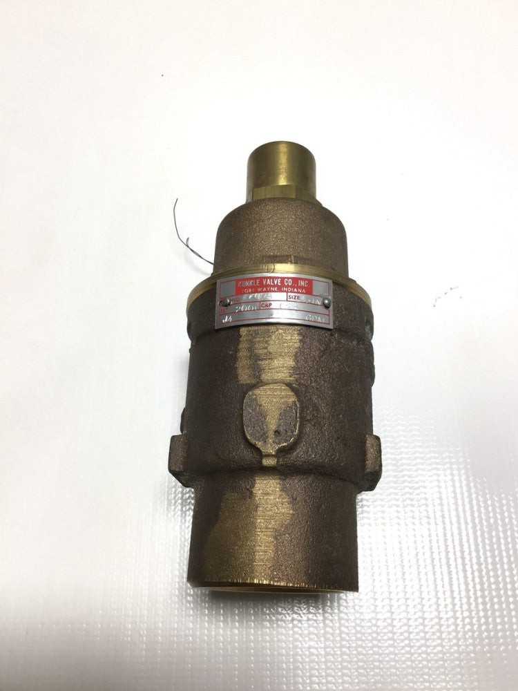 Kunkle 200A Pressure Relief Safety Valve Size 1/2" in Set 200 Cap 137 GPM