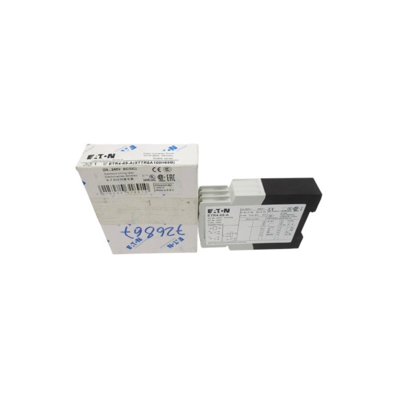EATON ETR4-69-A (XTTR6A100H69B) 24-240VAC/DC 0.05S-100H NSMP