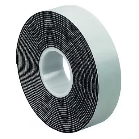 3M 3/4-5-4516 Foam Tape, 62 Mil Thick, Vinyl, Black