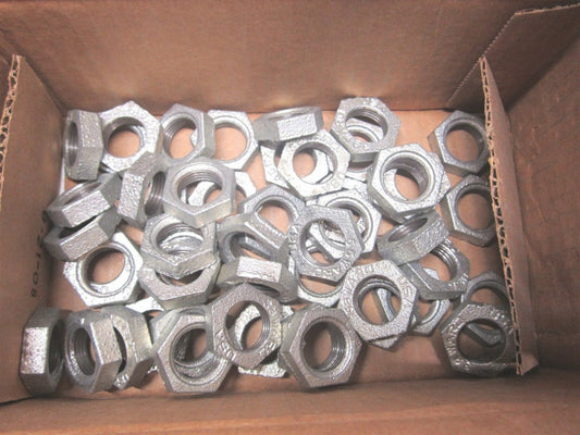 (D.NMLN) 1/2" Malleable Iron Pipe Hex Locknut - Pack of 49