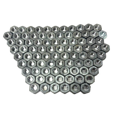 1/2" ZINC PLATED HEX NUTS (LOT OF 87)  TPI: 13