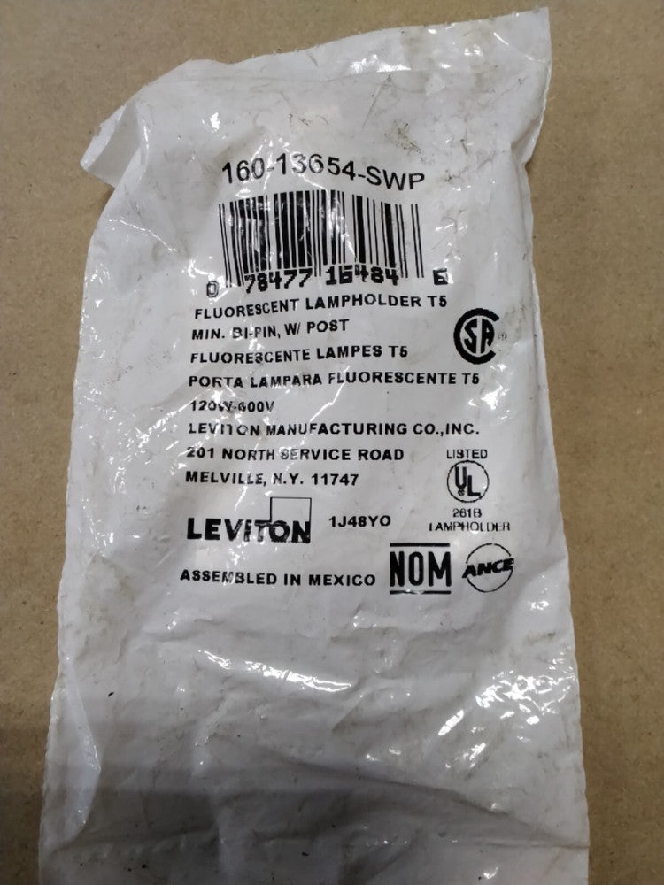 160-13654-SWP  Leviton Min BI-PIN Lampholder E1