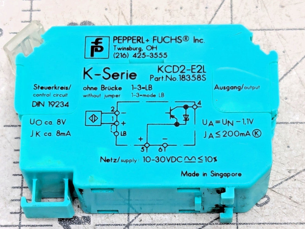 018358 Pepperl+Fuchs KCD2-E2L Output Interface Terminal WORKING PULL[Z3B7]#15